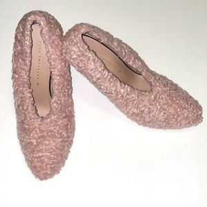 Faux Fur High Heel Court Shoe